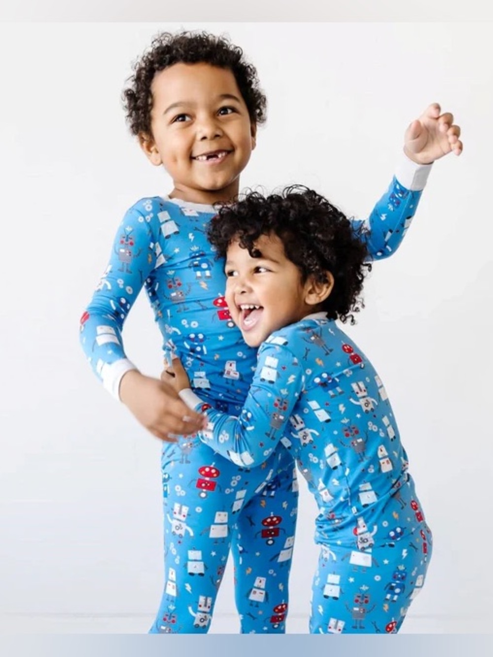 NIB LS Robot Party 2pc Bamboo Pj Set